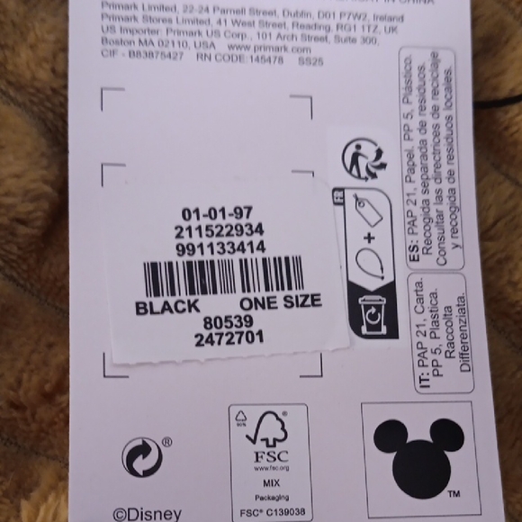 Disney Mickey Mouse Black Crossbody Bag - Picture 3 of 9